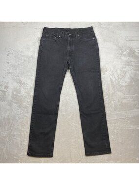 Levis 514 Mens Gray Straight Fit Jeans W33 L32 Stretch Denim